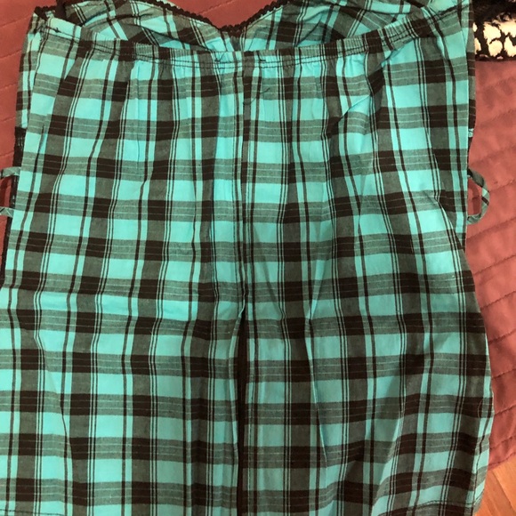 Plaid strapless top - Picture 2 of 2